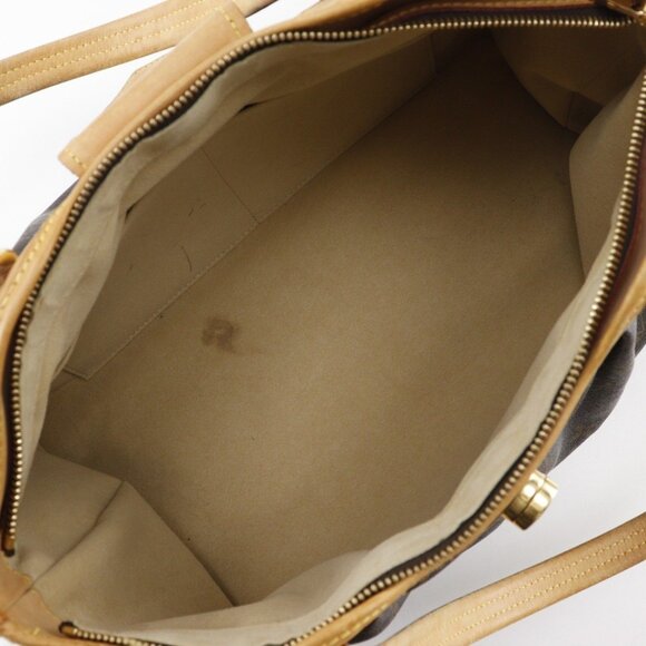 LOUIS VUITTON Brown Monogram Canvas Tote Bag - Picture 6 of 16